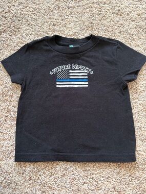 Future Deputy Black Kids Tee
